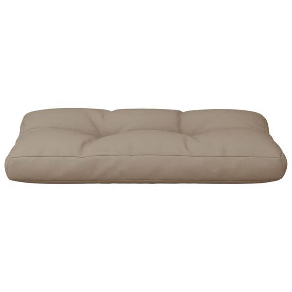 vidaXL Pallet Cushion Taupe 80x40x12 cm Fabric