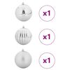 vidaXL Christmas Bauble Set Other 3 pcs Silver Ø 25 cm