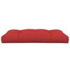 vidaXL Pallet Cushion Red 120x80x12 cm Fabric