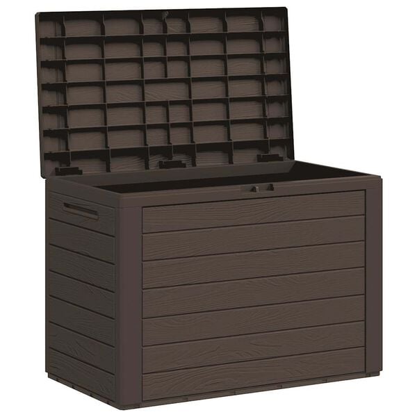 vidaXL Garden Storage Box Brown 78x44x55 cm