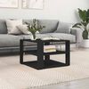 vidaXL Coffee Table Black 59.5x59.5x40 cm Engineered Wood