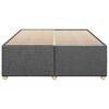vidaXL Bed Frame without Mattress Dark Grey Full Fabric