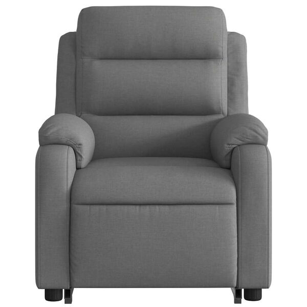 vidaXL Stand up Massage Recliner Chair Dark Grey Fabric