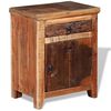 vidaXL Nightstand Solid Acacia Reclaimed Wood