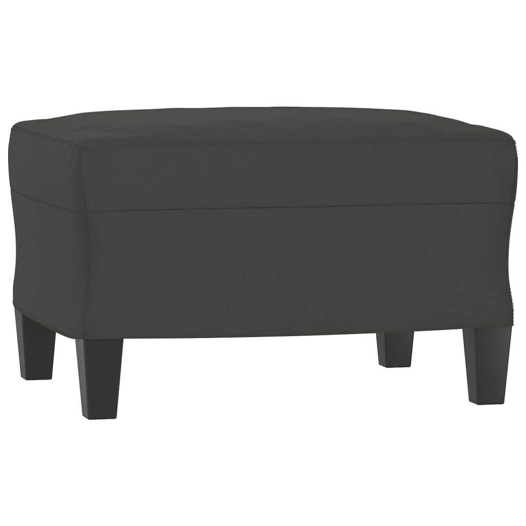 vidaXL 3 Piece Sofa Set with Pillows Dark Grey Microfibre Fabric