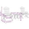 vidaXL 3 Piece Garden Lounge Set Solid Wood Fir