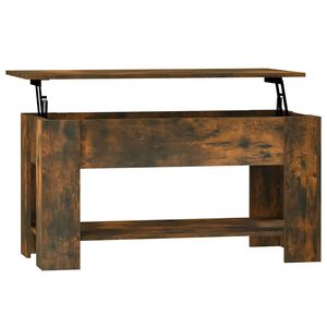 vidaXL Coffee Table Smoked Oak 101x49x52 cm Engineered Wood