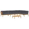 vidaXL 5 Piece Garden Pallet Sofa Set with Cushions Solid Wood Acacia