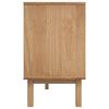 vidaXL Sideboard OTTA Brown and White 114x43x73.5 cm Solid Wood Pine