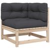 vidaXL 10 Piece Garden Sofa Set with Cushions Solid Wood Pine