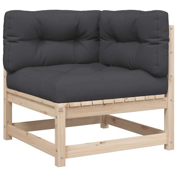 vidaXL 10 Piece Garden Sofa Set with Cushions Solid Wood Pine