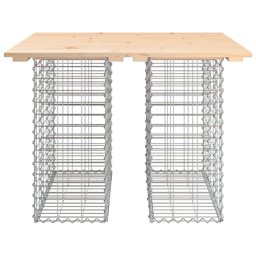 vidaXL Garden Bench Gabion Design 100x102x72 cm Solid Wood Pine
