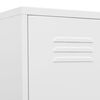 vidaXL Locker Cabinet White 35x46x180 cm Steel