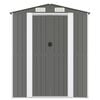 vidaXL Garden Shed Light Grey 192x1021x223 cm Galvanised Steel