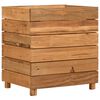 vidaXL Raised Bed 50x40x55 cm Recycled Teak Wood and Steel