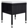 vidaXL 9 Piece Garden Dining Set Black
