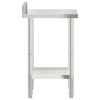 vidaXL Kitchen Work Table with Backsplash 55x55x93 cm Stainless Steel