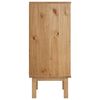 vidaXL Drawer Cabinet OTTA Brown&White 76.5x39.5x90cm Solid Wood Pine