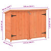 vidaXL Garden Storage Shed 128x42x91 cm Wood