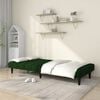 vidaXL 2-Seater Sofa Bed Dark Green Velvet