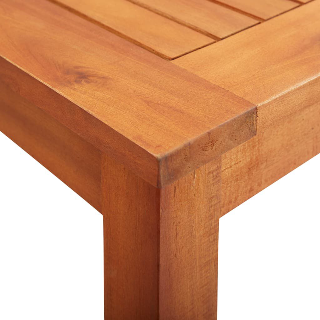 vidaXL 3 Piece Outdoor Dining Set with Cushions Solid Wood Acacia