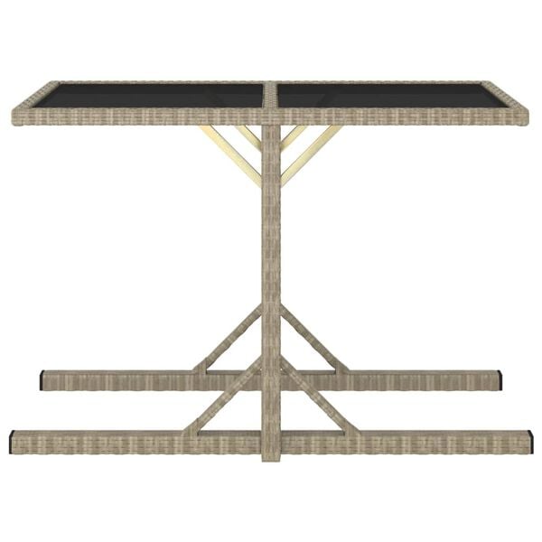 vidaXL 3 Piece Garden Dining Set Beige
