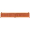 vidaXL Garden Planter Wax Brown 180x31x31 cm Solid Wood Pine