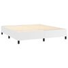 vidaXL Bed Frame without Mattress White California King Faux Leather (US Only)