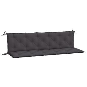 vidaXL Garden Bench Cushions 2pcs Anthracite 180x50x7cm Oxford Fabric