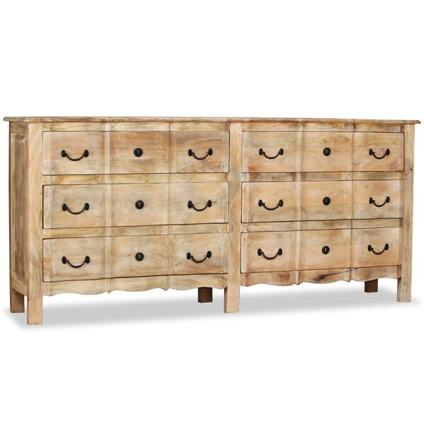 vidaXL Sideboard Solid Mango Wood 200x40x90 cm