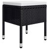 vidaXL 11 Piece Garden Dining Set Black