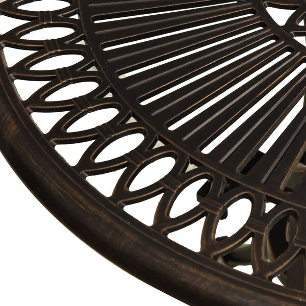 vidaXL Garden Table Bronze 62x62x65 cm Cast Aluminium