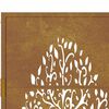 vidaXL Garden Gate 105x155 cm Corten Steel Tree Design