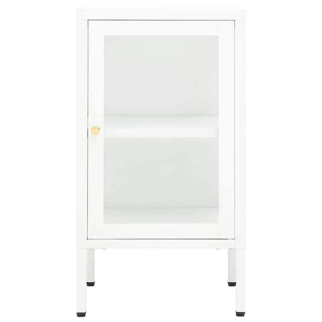 vidaXL Sideboard 38x35x70 cm Metal and Glass
