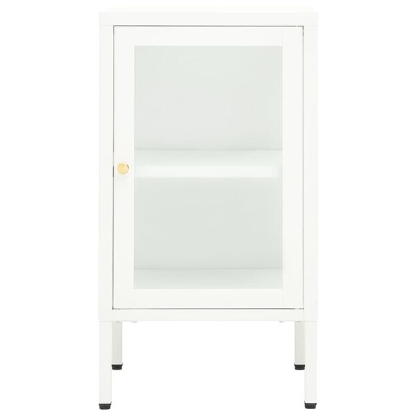 vidaXL Sideboard 38x35x70 cm Metal and Glass
