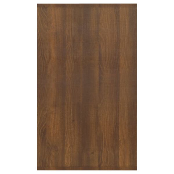 vidaXL Sideboard with 3 Drawers Brown Oak 120x41x75 cm Engineered Wood
