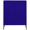 vidaXL Storage Cabinet Navy Blue 80x35x101.5 cm Steel