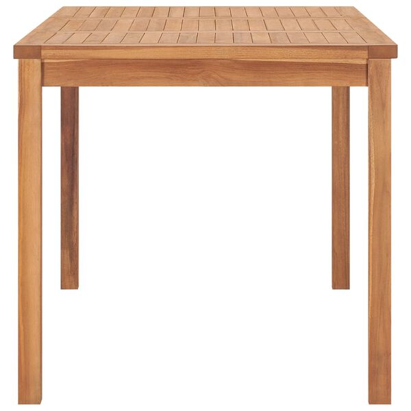 vidaXL Garden Dining Table 140x80x77 cm Solid Teak Wood