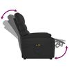 vidaXL Stand up Massage Chair Black Faux Leather
