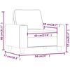 vidaXL Sofa Chair Black 60 cm Fabric