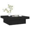 vidaXL Coffee Table Black 90x90x28 cm Engineered Wood