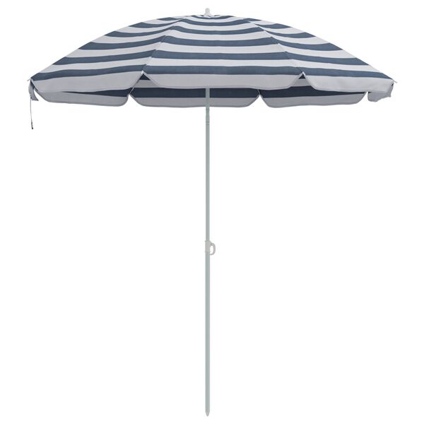 vidaXL Beach Parasol Blue 240 cm