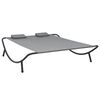 vidaXL Outdoor Lounge Bed Fabric Anthracite