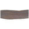 vidaXL Console Table Grey 115x35x76 cm Solid Aacia Wood and Iron