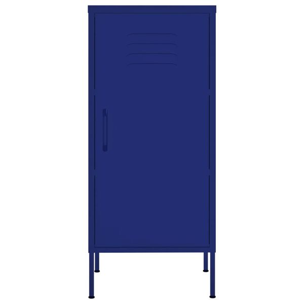 vidaXL Storage Cabinet Navy Blue 42.5x35x101.5 cm Steel