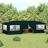 vidaXL Professional Party Tent with Side Walls 4x9 m Green 90 g/m?