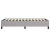 vidaXL Bed Frame without Mattress Light Grey 100x190 cm Twin Fabric
