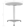 vidaXL 5 Piece Outdoor Dining Set Aluminium Silver