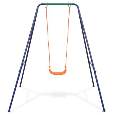 vidaXL 2-in-1 Single Swing and Toddler Swing Orange