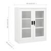 vidaXL Office Cabinet White 90x40x105 cm Steel